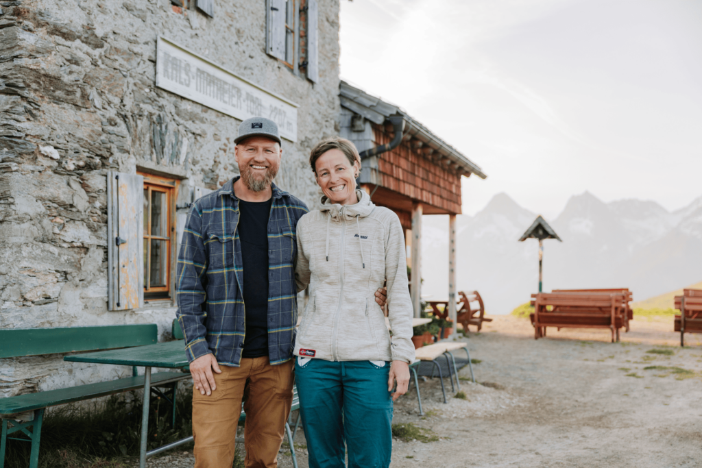 Hüttenwirte Emanuel und Rebekka Egger